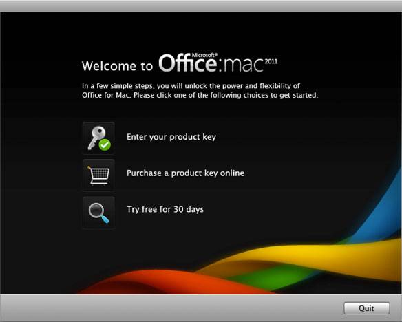 activation keys for microsoft office 2011 mac